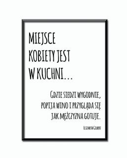 Plakat Miejsce kobiety..