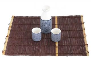 Porcelanowy zestaw do sake dla 2 osób Dots