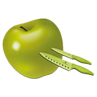 Szklana deska jabłko z 2 nożami Zassenhaus