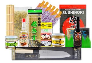 Zestaw do robienia sushi XL+ nóż Santoku