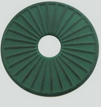Zielona żeliwna podstawka 14 cm