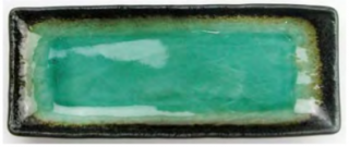 Zielony talerz do sushi 28,6 cm