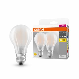 2szt. żarówek LED FILAMENT 4W 470lm 2700K 230V E27 matowa OSRAM