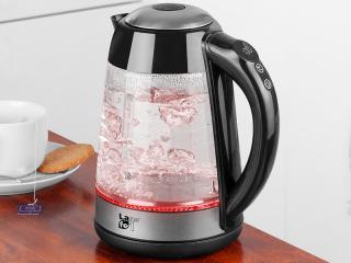 Czajnik elektryczny szklany z regulacją temperatury LumiGlass 1,7l. LAFE