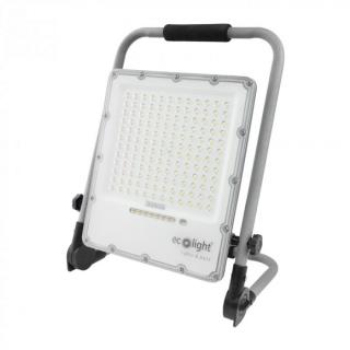 Naświetlacz przenośny LED z akumulatorem 100W 5000K IP65 ECOLIGHT