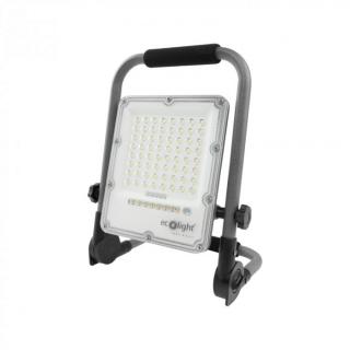 Naświetlacz przenośny LED z akumulatorem 30W 5000K IP65 ECOLIGHT