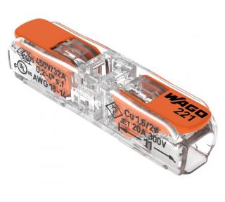 Szybkozłączka przelotowa 2x0,2-4mm WAGO 221-2411