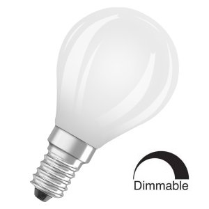 Żarówka LED FILAMENT kulka 4,8W 470lm 2700K 230V E14 matowa DIM OSRAM