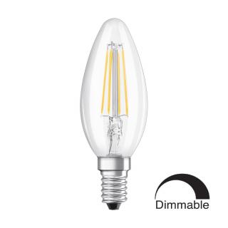 Żarówka LED FILAMENT świecowa 4,8W 470lm 2700K 230V E14 DIM OSRAM