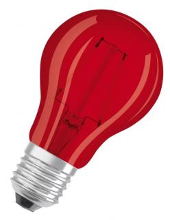 Żarówka LED GLS 2,5W E27 230V czerwona OSRAM