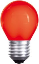 Żarówka LED kulka 1W E27 230V czerwona SPECTRUM