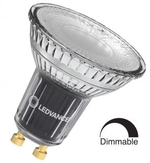 Żarówka LED PAR16 DIM 7W 4000K 120st. 650lm CRI90 szklana GU10 ściemnialna LEDVANCE