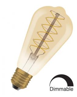 Żarówka LED VINTAGE EDISON 60 GOLD SPIRAL 4W/2200K 300lm E27 DIM OSRAM