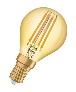 Żarówka  LED VINTAGE GOLD kulka 2,5W 220lm 2400K 230V E14 OSRAM