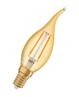 Żarówka  LED VINTAGE GOLD płomykowa 1,5W 120lm 2400K 230V E14 OSRAM