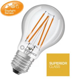 Żarówka LED z czujnikiem zmierzchowym FILAMENT DAYLIGHT SENSOR CL A40 4,9W 2700K 470lm E27 LEDVANCE