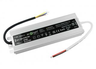Zasilacz LED hermetyczny 100W 12V 8.33A 215x45x36 IP67 EcoLight