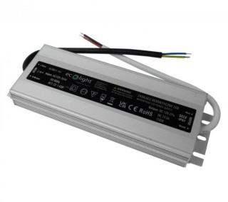 Zasilacz LED hermetyczny 150W 12V 12.5A 215x65x40 IP67 EcoLight