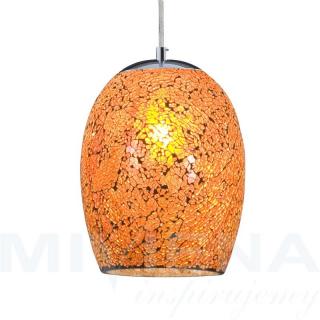 Crackle lampa wisząca pomarańczowy