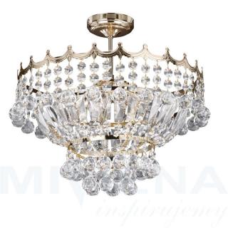Versailles lampa wisząca 5 złoty kryształ