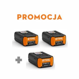 STIHL 2x Akumulator AP 500 S + 1xAP 500 S  Gratis