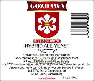 Gozdawa HYBRID ALE YEAST "NOTTY"