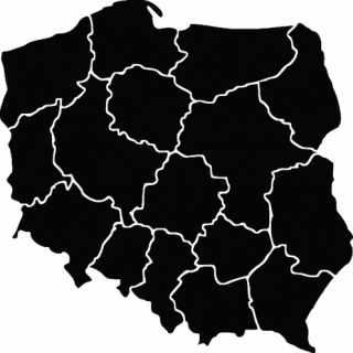 M013 Mapa Polski wojewódźtwa