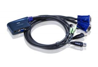 2-portowy kabel USB VGA / kabel audio Przełącznik KVM (1,8 m) CS62U CS62U-A7