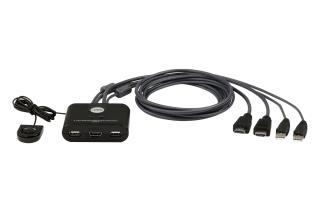 2-portowy przełącznik KVM USB FHD HDMI CS22HF CS22HF-AT
