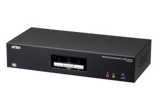 2-portowy przełącznik USB 3.0 4K DisplayPort z podwójnym wyświetlaczem KVMPtrade; dla ATC CS1942ATC CS1942ATC-AT-G