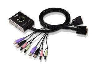 2-portowy przełącznik USB kabla DVI/Audio KVM CS682 CS682-AT