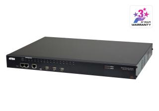 32-portowy serwer konsoli szeregowej z podwójnym zasilaniem i LAN SN0132CO SN0132CO-AX-G