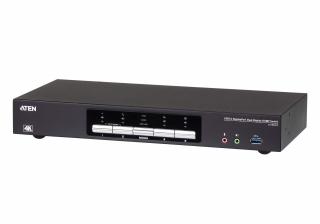 4-portow przełącznik USB 3.0 4K DisplayPort KVMPtrade; z obsługą dwóch ekranów CS1944DP CS1944DP-AT-G