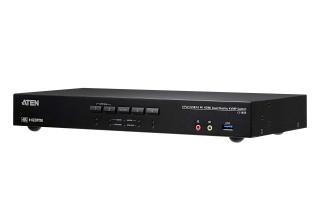 4-portowy przełącznik KVMPtrade; USB 3.0 4K HDMI z obsługą dwóch ekranów CS1844 CS1844-AT-G