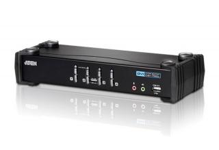 4-portowy przełącznik USB DVI / Audio KVMP CS1764A CS1764A-AT-G