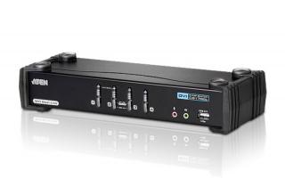 4-portowy przełącznik USB DVI Dual Link / Audio KVMP CS1784A CS1784A-AT-G