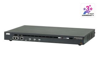 8-portowy serwer konsoli szeregowej z podwójnym zasilaniem i LAN SN0108CO SN0108CO-AX-G