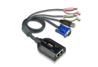 Adapter USB Virtual Media z podwójnym wyjściem KVM z audio KA7178 KA7178-AX