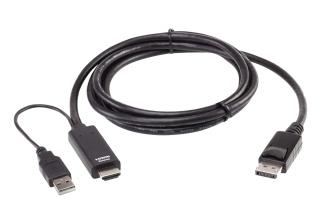 Kabel HDMI do DisplayPort True 4K 1,8m 2L-7D02HDP 2L-7D02HDP