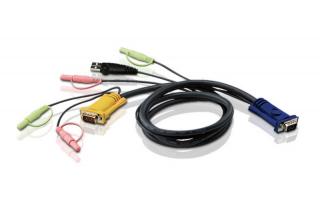 Przewód USB KVM z 3 w 1 SPHD i dźwiękiem (5 m) 2L-5305U 2L-5305U