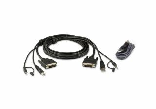 Zestaw 3-metrowego kabla USB DisplayPort Secure KVM 2L-7D03UDX4