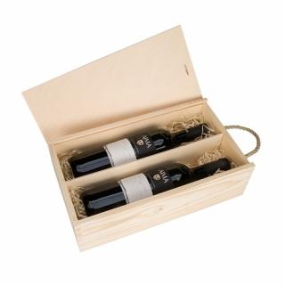 Drewniane pudełko na wino K-952