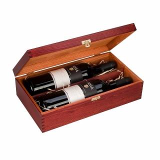 Drewniane pudełko na wino K-982