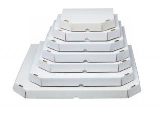 Kartony wykrojnikowe do pizzy 420x420x40mm białe