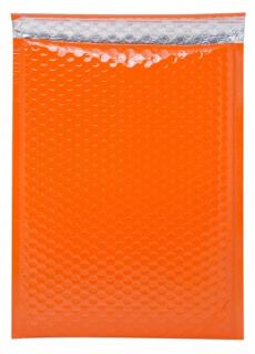 Koperta bąbelkowa metaliczna 180x250mm Pomarańczowa