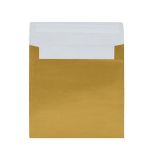 Koperty Kwadratowe ślubne K4 HK Perłowy Złoty 120g 50szt