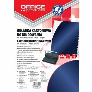 Okładka do bindowania A4 Niebieska karton 250gsm, 100sztuk