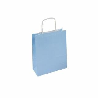 Pakiet - Torba papierowa na prezent 180x80x225 PASTELOWY NIEB. 10 szt