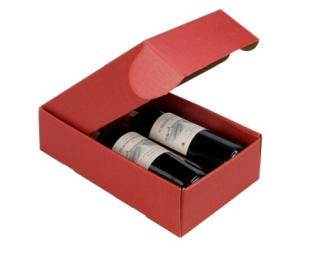 Pudełko K-882 na wino podwójne Bordowe