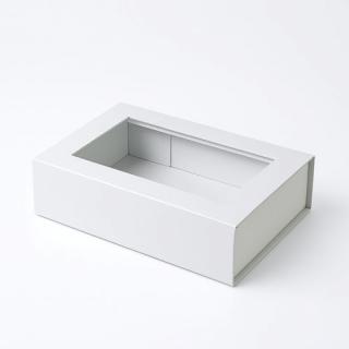Pudełko Magnetyczne Białe z okienkiem 200x150x55mm(zew)